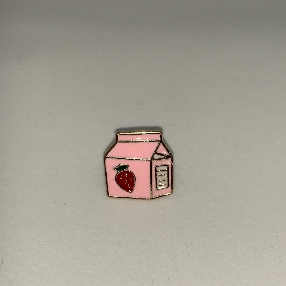 Strawberry milk pin